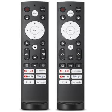 Imagem de [Pacote com 2] Controle remoto de substituição para Hisense Smart Google TV, para Hisense UHD 4K ULED Google TVs