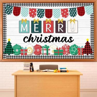 Imagem de Conjunto de caixas de presente de árvore de Natal Pinboard Qyeahkj