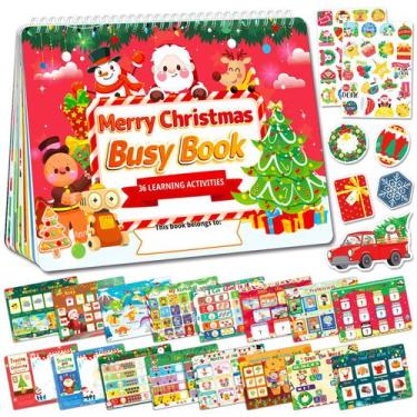 Imagem de Brinquedo educacional HomseOn Christmas Busy Book Montessori, de 2 a 4
