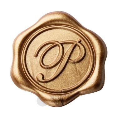 Imagem de Adesivos Wax Seal Yoption Initial Alphabet P, pacote com 50 unidades d