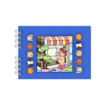 Imagem de Livro de Colorir Azul Capa Dura Wide-0 com 48 Desenhos