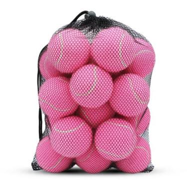 Imagem de Pacote de 20 bolas de tênis SHYUJAJIE Training para iniciantes, rosa