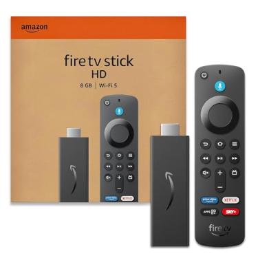 Imagem de Fire TV Stick HD (Geração mais recente) | Com controle remoto por voz com Alexa (inclui comandos de TV), controles de casa inteligente e streaming em HD