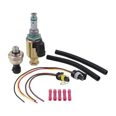 Imagem de DriveFix Regulador de pressão injetor de válvula IPR com sensor ICP e trança de fio para Ford E-350 E-450 E-550 Excursion F-250 F-350 F-450 F-550 Super Duty 7.3L Powerstroke