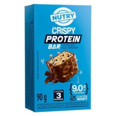 Imagem de Barra de Proteína Crispy Nutry Cookies N Cream 90g