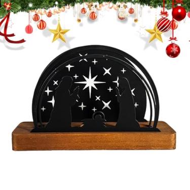 Imagem de Castiçal oco, castiçais de metal,Castiçais de metal para presépio - Castiçais multifuncionais, castiçal de férias com base de para casa