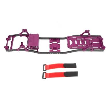 Imagem de Ainoli RC Chassis Frame Fibra de carbono Distância entre eixos Suspensão Acessório de viga para SCX10 1/10 (Roxa)
