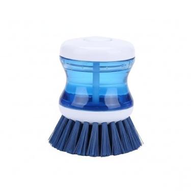Imagem de Escova de Limpeza com Dispenser para Detergente – Multiuso para Louças, Panelas, Talheres e Superfícies Difíceis (Azul)