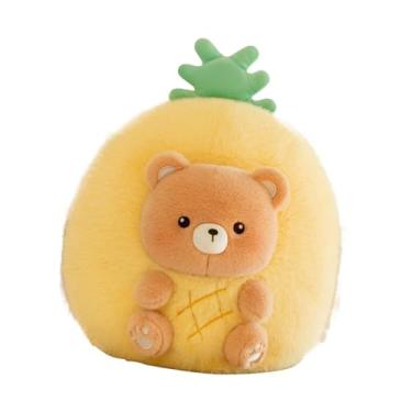Imagem de IEUDNS Fruta Animal Pelúcia Brinquedo de Pelúcia Fruta Animal Boneca Confortável Prático Macio, para Mesa Escritório, Urso Abacaxi