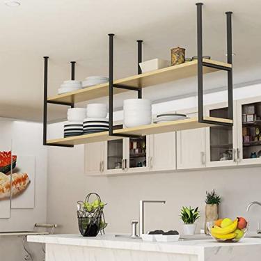 Imagem de Suporte suspenso para copos de vinho, suporte para plantas, suporte interno de teto, garrafa de vinho, suporte de copo de vinho, prateleiras flutuantes montadas na parede