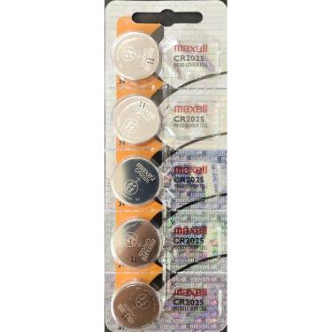 Imagem de Kit Com 05 Cartelas De Bateria Cr2025 3V Maxell C/5 Unidades