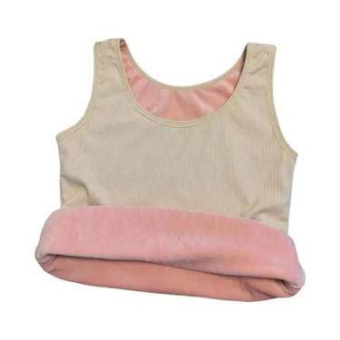 Imagem de Camiseta Térmica De Veludo plus Size Para Mulheres, Sem Mangas, Colete