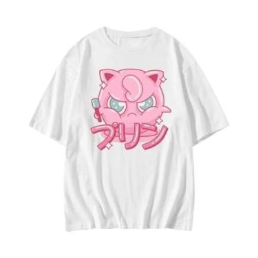 Imagem de Camiseta Unissex Pokémon Jigglypuff Para Jogos Portáteis, Estilo Verão