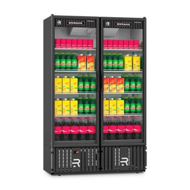 Imagem de Visa Cooler Multiuso 2 Portas 800 Litros Preto Vcm2p 220v - Refrimate