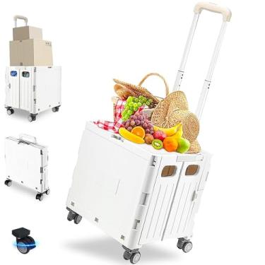 Imagem de 38*34*32cm, Carrinho de Feira, Carrinho de Compras Dobravel, Carrinho de Compras Dobrável Multiuso