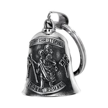 Imagem de Colar Masculino Vintage Com Pingente De Sino De Motocicleta, Cruz Cris