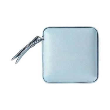 Imagem de Fita Métrica Retrátil Quadrada Macia Com Botão Para Costura E Artesana