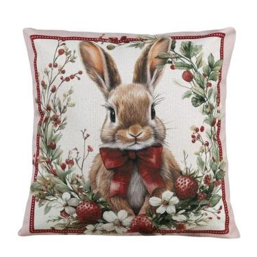 Imagem de Almofada De Páscoa Coelho Morango 499154 40x40cm