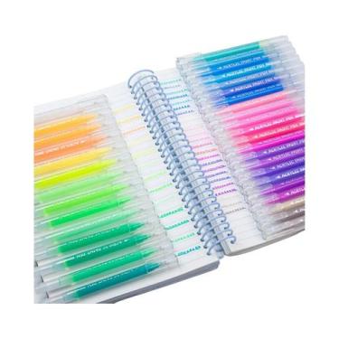 Imagem de Canetas De Gel Acrílico Coloridas De Grande Capacidade 12-120 Para Diá
