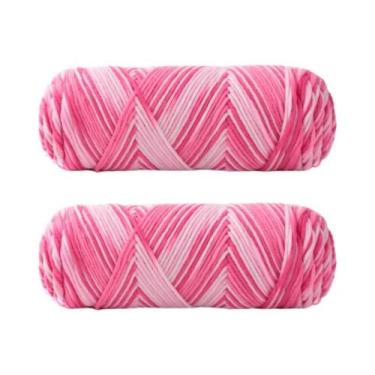 Imagem de Fio De Algodão Leite Colorido De 5 Fios Tingido Para Suéter De Bebê, 2