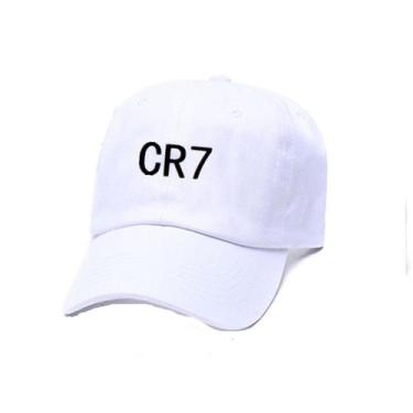 Imagem de Boné de beisebol CR7 branco para homens - yiweisai