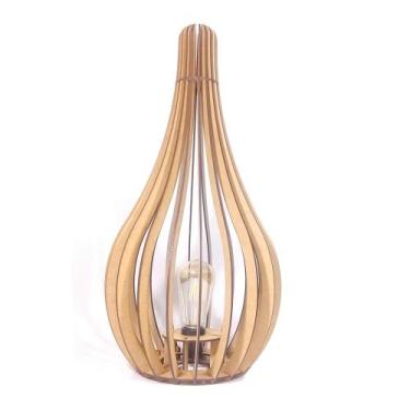 Imagem de Luminária de Chão Capadócia mod. Gota Cru 60cm - ECO Ilumi, Bivolt