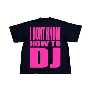 Imagem de Camiseta Unissex Slim Fit Punk Hip Hop Gótico Trash Rock Y2K Harajuku 