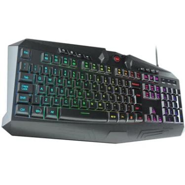 Imagem de Teclado Membrana Redragon Harpe 2, RGB, ABNT 2 Preto - K503RGB