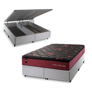 Imagem de Cama Box Baú Toronto C/ Molas Ensacadas 158x198 King House