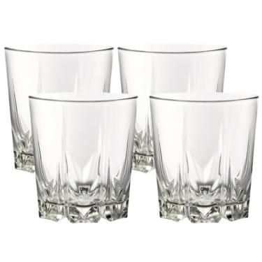 Imagem de Jogo De 4 Copos Vidro Egípcio Ayla Premium Whisky 330ml