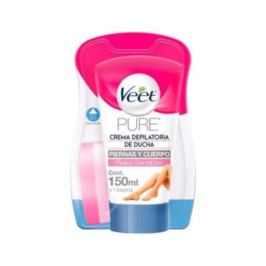 Imagem de Creme Depilatório para Banho Veet Pure & Fresh 150ml - 716784VEETBANHO