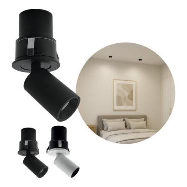 Imagem de Spot LED Retrátil Embutir Nordecor Mali 5W 3000K IRC90 ST3271- Preto