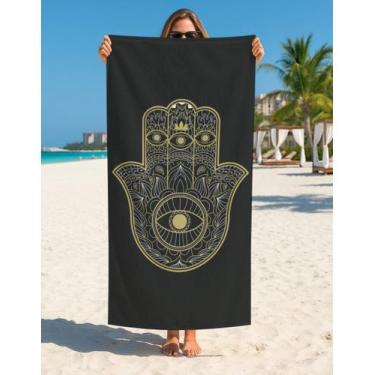 Imagem de Toalha Banho E Praia Amuletos Proteção Olho Gordo Protegido - Use Thuc