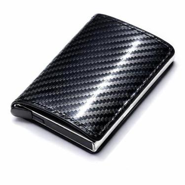 Imagem de CARTEIRA material sintético COM 6 COMPARTIMENTOS PORTA CARTÕES Cor:Pre