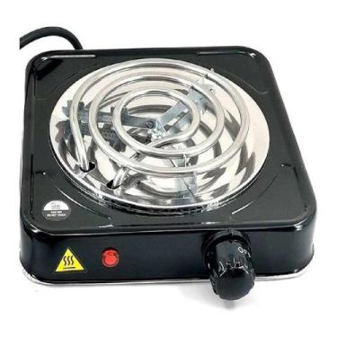 Imagem de Fogão Fogareiro Elétrico Portátil 1 Boca 220V Preto Em Casa Tem