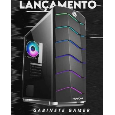 Imagem de Gabinete Gamer Hayom - GB1711 Com Lateral Panorâmica