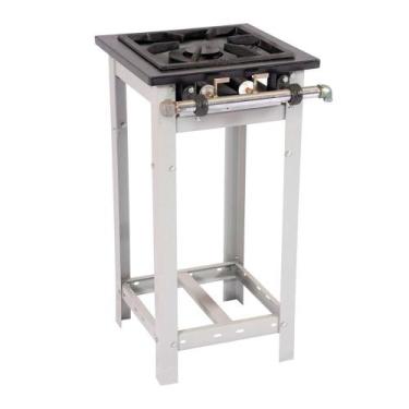 Imagem de Fogao baixa pressão 40x40 1 boca dupla p-10 maxi m1pd - venâncio, Baix