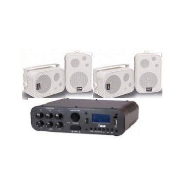 Imagem de Amplificador SA100BT NCA ( Bluetooth ) + 2 Pares Caixa SP400 Branca