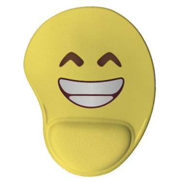 Imagem de Mouse pad Ergonômico Emoji Sorriso Presente Criativo Geek - Geek Vip, 