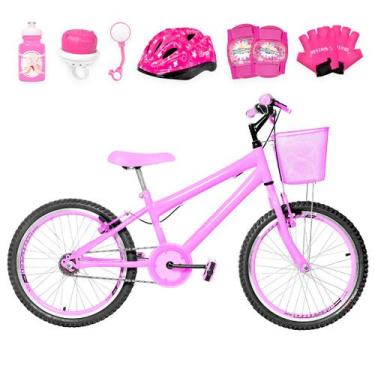 Imagem de Bicicleta Infantil Feminina Aro 20 Aero + Kit Proteção - FlexBikes, Ro