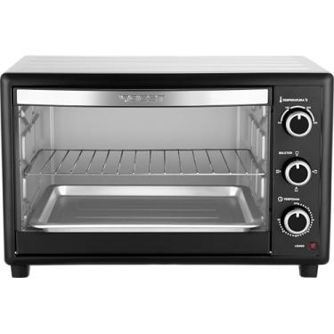 Imagem de BEST Forno Elétrico 50L, Preto/Branco, 1800W, 127V, Timer 60min, Temperatura 100-250°C, Interior em Aço Zincado