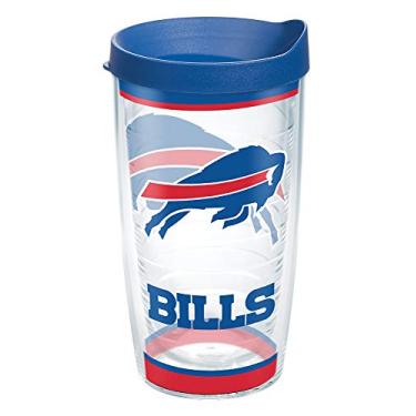 Imagem de Tervis Feito nos EUA Double Walled NFL Buffalo Bills copo isolado mantém as bebidas frias e quentes, 473 g, tradição