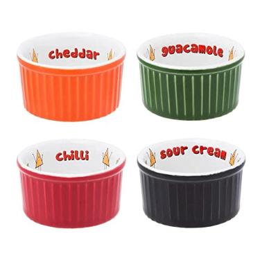 Imagem de Conjunto De 4 Ramequins 8x4cm 100ml Mexicano Oxford Porcelanas