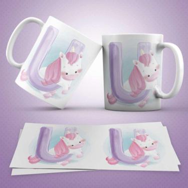 Imagem de Caneca Personalizada Infantil Letra U