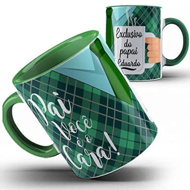 Imagem de 31 Caneca verde Papai Pai Você é o cara (envie nome)