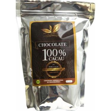 Imagem de Chocolate 100% Cacau Intenso 500G (Vegano) Em Formato De Moedas- Cacau