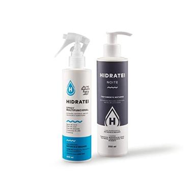 Imagem de Kit Hidratei Spray Leave-in 250ml + Hidratei Noite 250ml Creme Capilar Noturno