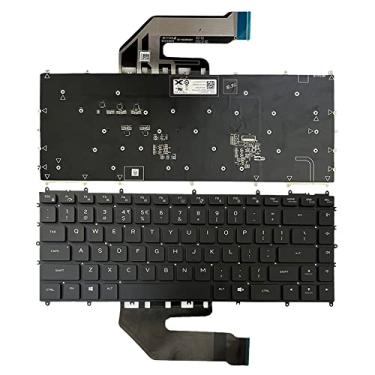 Imagem de JINTAI Substituição de teclado retroiluminado dos EUA para Dell Alienware x15 R1 PK133042A01 05C5XP