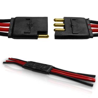 Imagem de Chicote Conector Plug 4 Vias 4mm Falantes Caixas 1 Unidade - Permak