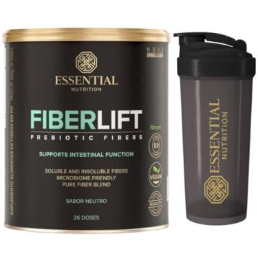 Imagem de Fiberlift - Prebiótico com 5 tipos de fibras - Sabor neutro - 260g - Essential Nutrition + Coqueteleira Oficial